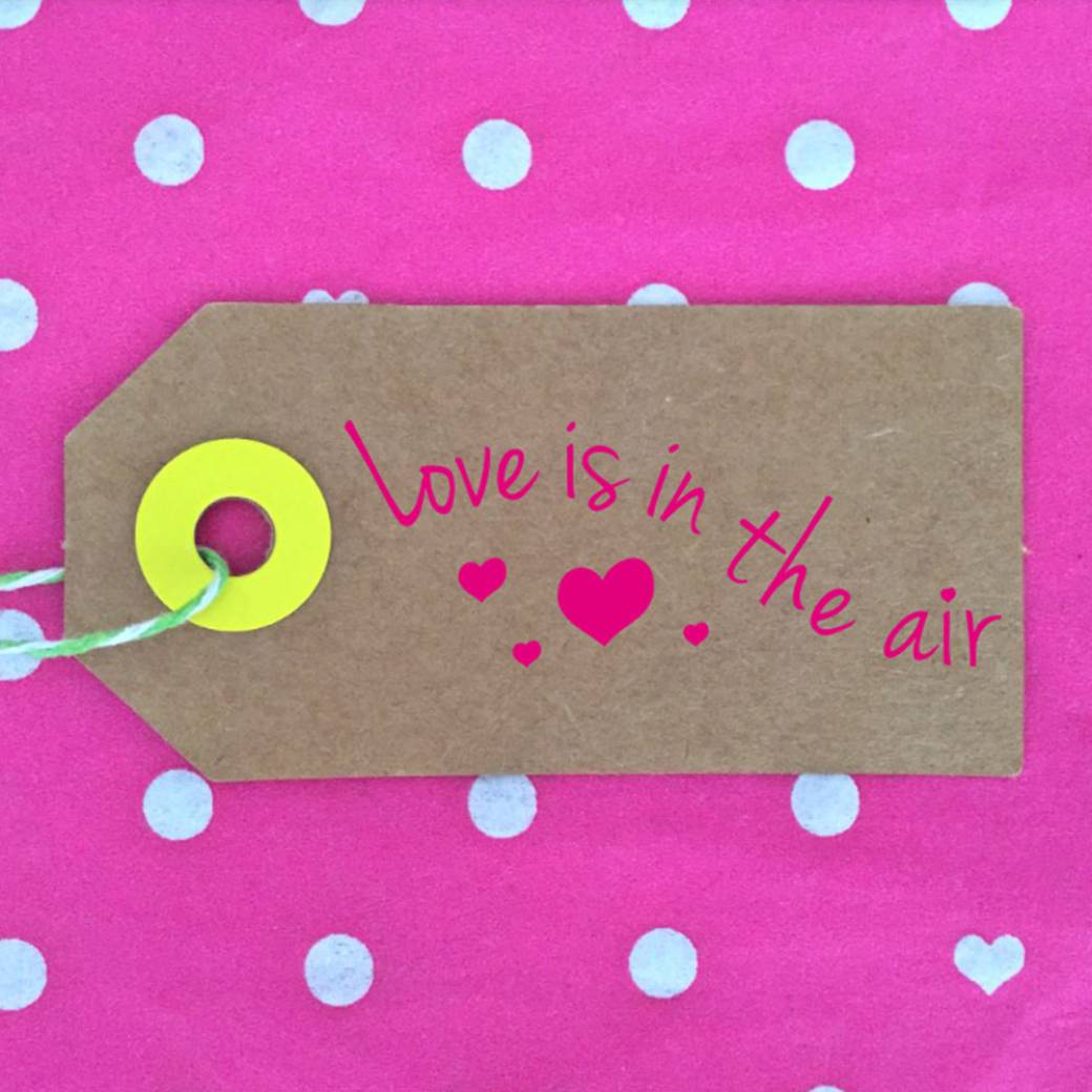 Tampon en bois Love is in the air