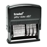 Trodat Printy 4817 ist ein praktischer Stempel, der eine Vielzahl von Anwendungen ermöglicht. Er überzeugt durch seine kompakte Bauweise und benutzerfreundliche