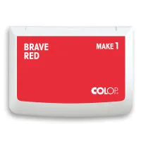 COLOP Tampon encre MAKE 1 rouge courageux 90x50mm COLOP Tampon encre MAKE 1 rouge courageux 90x50mm