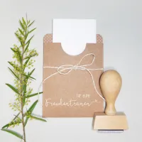 Holzstempel mit dem Motiv "Freudenträne"