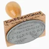 Tampon en bois 70x50 mm ovale Tampon en bois 70x50 mm ovale