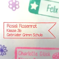 Holzstempel Fähnchen 2