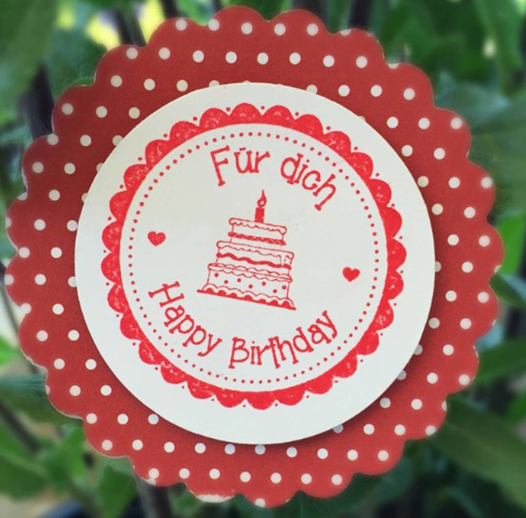 Tampon en bois Joyeux Anniversaire Tampon en bois Joyeux Anniversaire