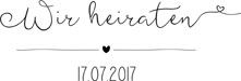 Holzstempel für unsere Hochzeit - Eine Vorschau