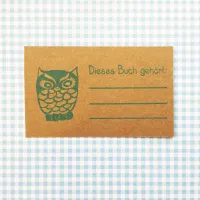 Tampon en bois Hibou Image