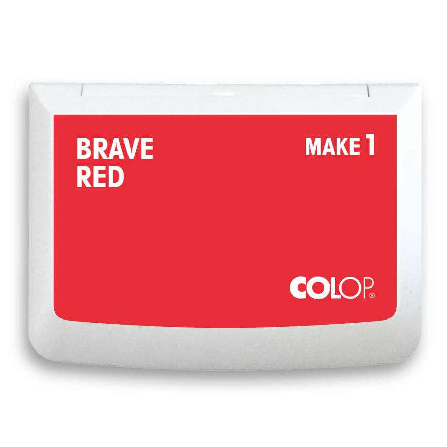 COLOP Stempelkissen MAKE 1 brave red 90x50mm COLOP Stempelkissen MAKE 1 brave red 90x50mm
