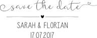 Tampons en bois "Save the date" 2 Prévisualisation