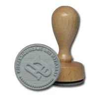 Timbro in legno rotondo d-40 mm