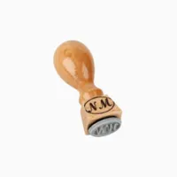 Timbro in legno 20x15 mm ovale
