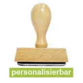 Timbro in legno inizio scuola Alieno