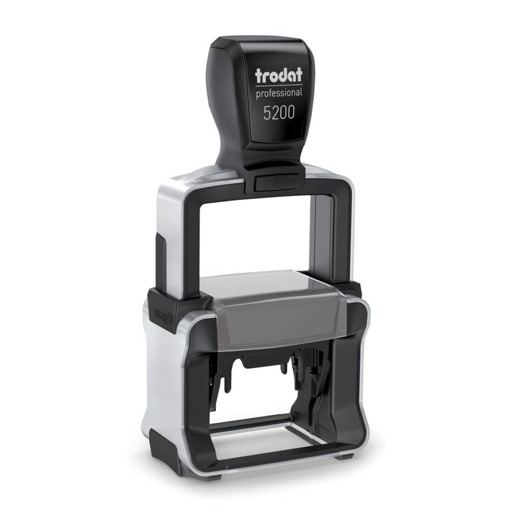 Trodat Professional 5200 ist ein hochqualitativer Stempel, der für den vielseitigen Einsatz geeignet ist. Er bietet eine flexible Handhabung und hervorragende S