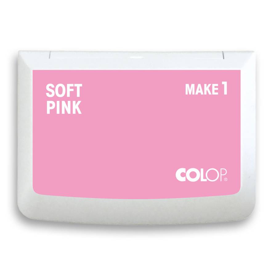 COLOP Tappetino per timbri MAKE 1 rosa soft 90x50mm COLOP Tappetino per timbri MAKE 1 rosa soft 90x50mm