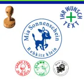 Holzstempel rund d-30 mm Kinder