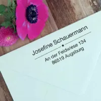 Timbro in legno a forma di stella