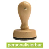 Timbro in legno a mano