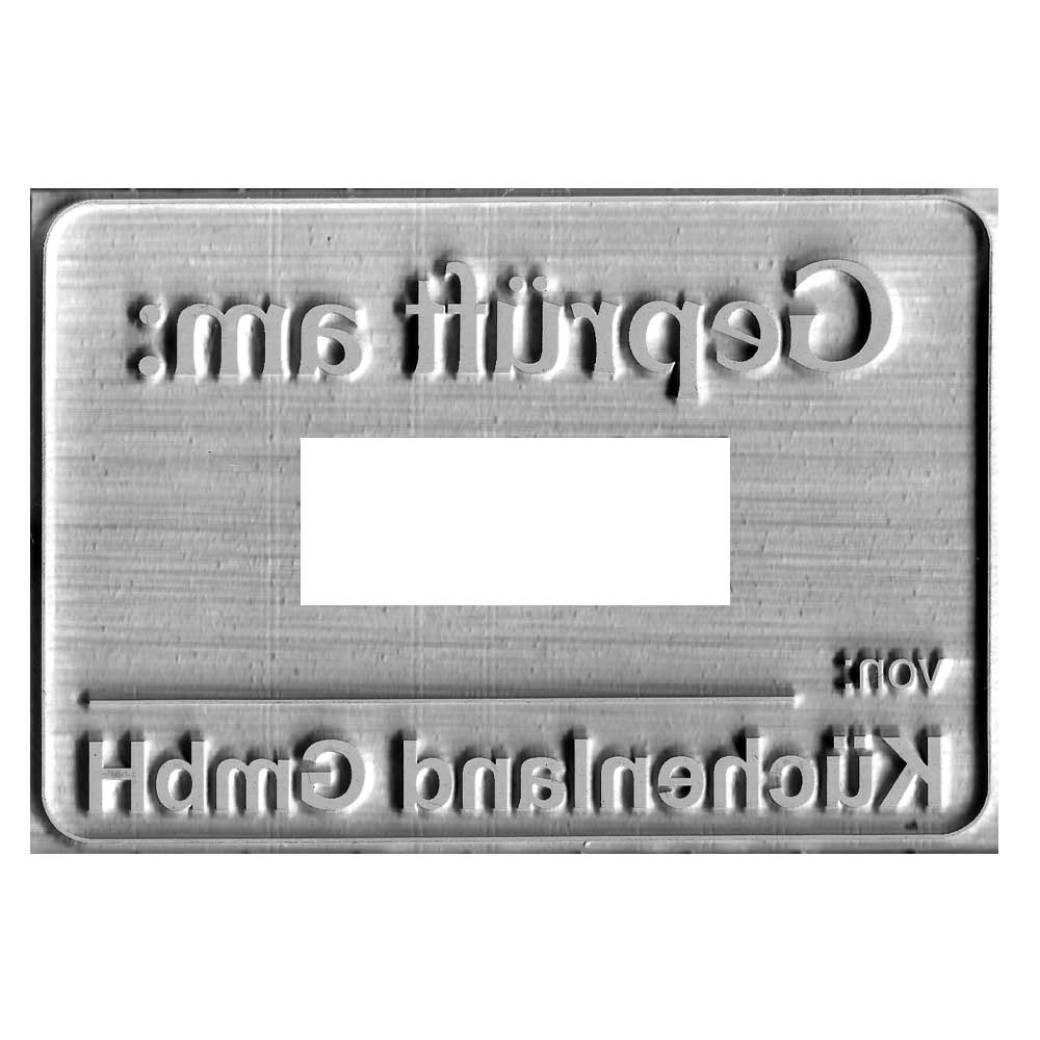 Piastra di ricambio per timbro Trodat 5480 Piastra di ricambio per timbro Trodat 5480