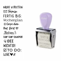 TRODAT Creative Mini + Set di Cuscino - Bullet Journal - Pastello Viola