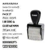 trodat® Creative Mini + Ensemble de coussin - Méchantes citations (Noir)