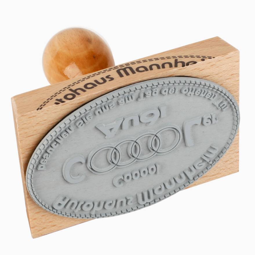 Tampon en bois 100x70 mm ovale Tampon en bois 100x70 mm ovale