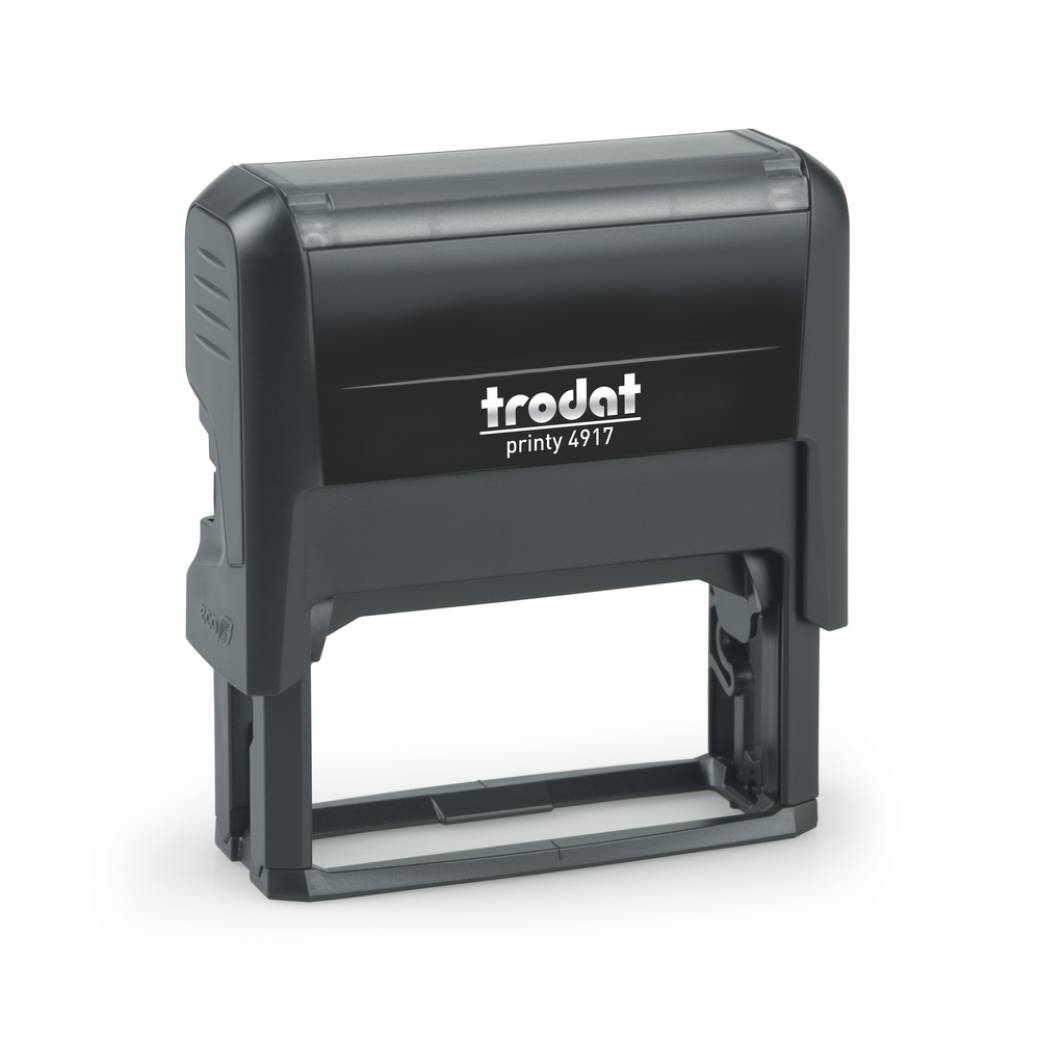 Trodat Printy 4917 ist ein beliebter Stempel, der sich ideal für persönliche oder geschäftliche Anwendungen eignet. Er zeichnet sich durch seine kompakte Größe Trodat Printy 4917 ist ein beliebter Stempel, der sich ideal für persönliche oder geschäftliche Anwendungen eignet. Er zeichnet sich durch seine kompakte Größe