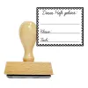 Timbro in legno Questo quaderno appartiene a