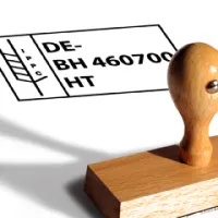 IPPC-Stempel in der Größe 100 x 60 mm.