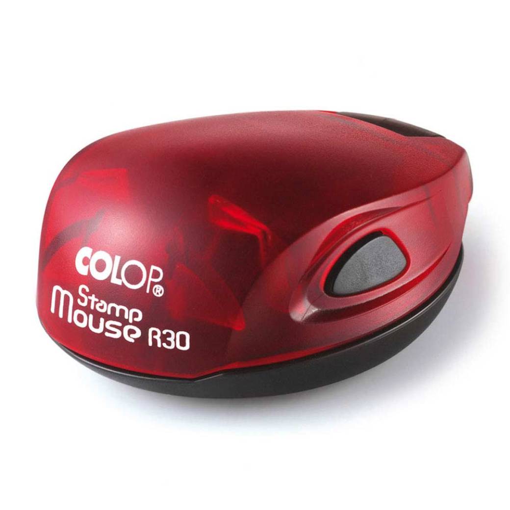 Colop Timbro Mouse 30 rotondo rosso - rubino