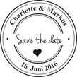 Vorschau für Holzstempel "Save the Date" 1