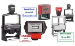 Testo di magazzino timbrato