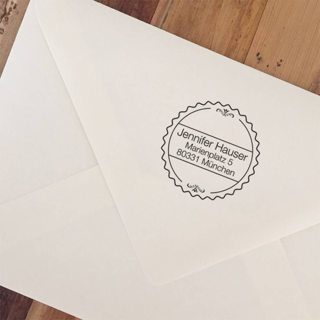 Timbro in legno Ornamento