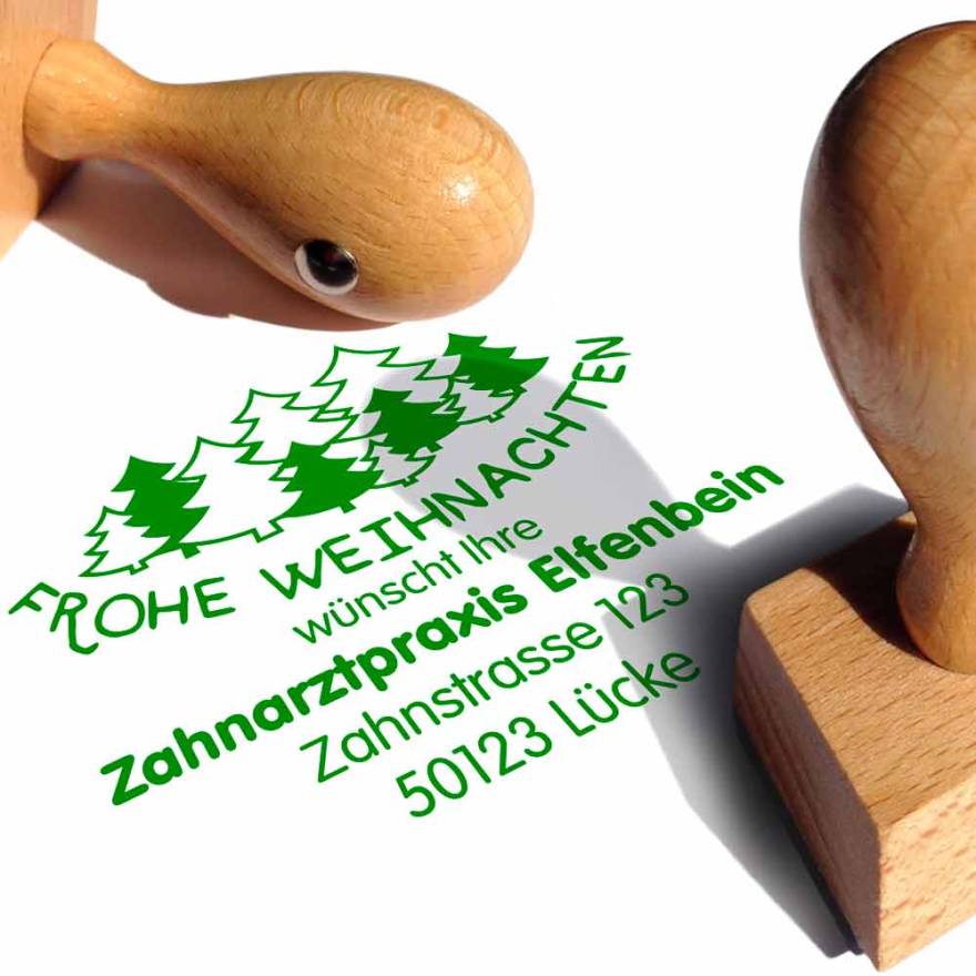 Stempel Frohe Weihnachten 113 - Modell 2