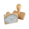 Tampon en bois 70x50 mm ovale