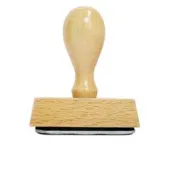Timbro in legno Questo libro appartiene a