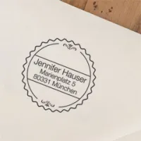 Ornament aus Holzstempeln