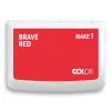 COLOP Cuscinetto per timbro MAKE 1 rosso coraggioso 90x50mm COLOP Cuscinetto per timbro MAKE 1 rosso coraggioso 90x50mm