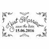 Tampon motif mariage 6 "Réservez la date" Tampon motif mariage 6 "Réservez la date"