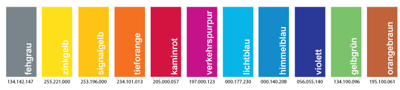 Scala colori timbro Premium