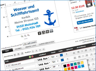 Online Stempeldesigner Screenshot